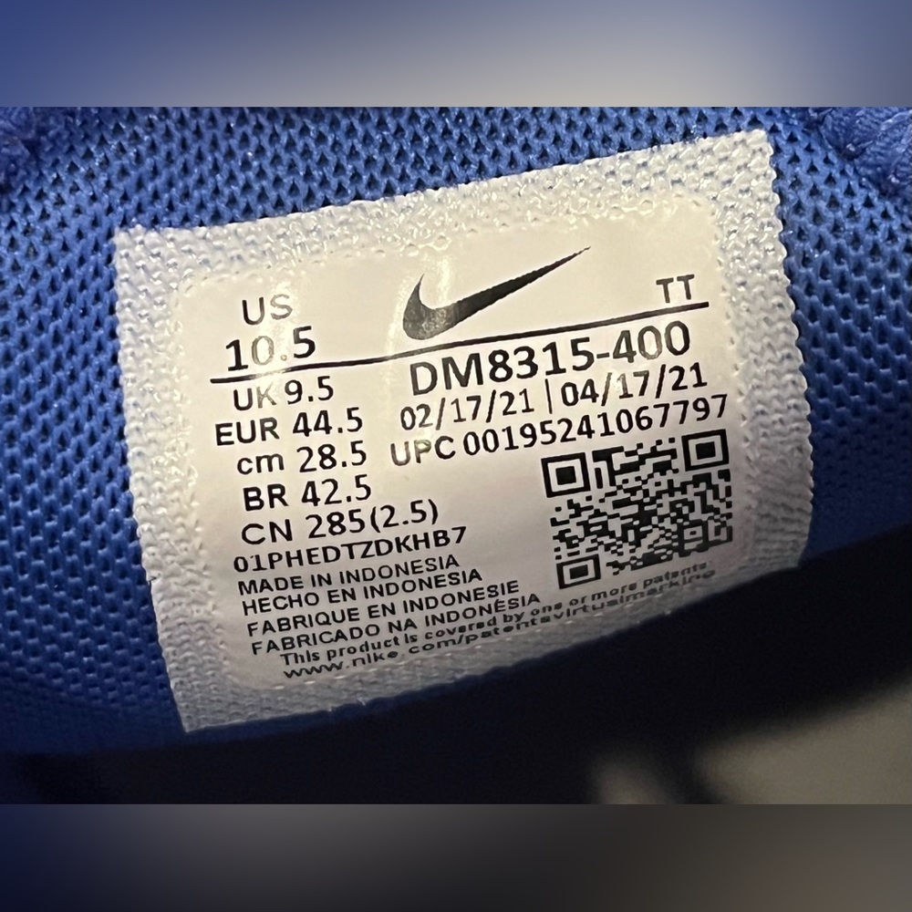 ⚠️SOLD⚠️Nike Air Max 270 Hyper Royal Blue, White, Pink Shoes - Men’s Size 10.5 - Picture 9 of 10